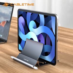 CABLETIME 수직 노트북 스탠드 MacBook Surface iPad Phone용 공간 절약형 다기능 태블릿 스탠드를 자동으로 수축