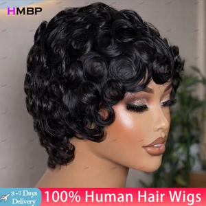 200 밀도 곱슬 가발, 접착제 없는 레이스 프론탈 가발, 인모, 바로 착용 가능, 13×4 HD 레이스 프론탈 가발, 여성용 미리 뽑은 머리카락, HMBP