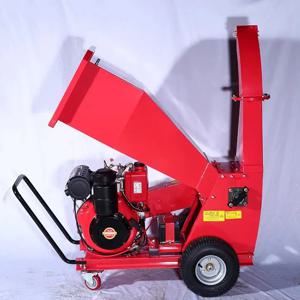 맞춤형 휘발유 우드 치퍼 정원 농장 파쇄기 바퀴형 휴대용 빠른 분쇄 고효율 야드용