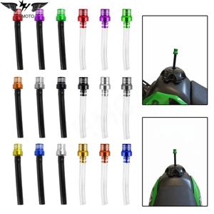 KTM, 혼다, 야마하용 유니버설 컬러풀 연료 탱크 캡 벤트 브리더 호스 가스 오일 캡 밸브 벤트 브리더 파이프 호스 탱크