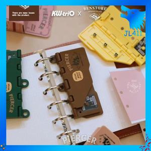 1pc 휴대용 카드 펀치, 미니 레트로 3홀 펀치, DIY 루즈 리프 코어, M5/A7/A6 사무용품에 적합