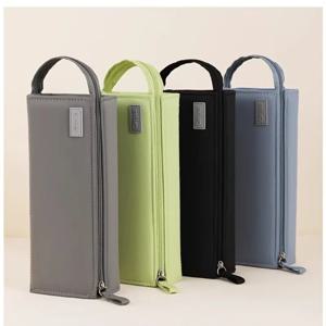 메가 필통! 20개 이상의 슬롯 및 메쉬 포켓. 강성 비굴곡 + 90 °   지퍼. 학교/여행용 올인원