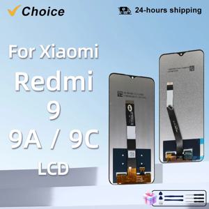 6.53인치 샤오미 레드미 9 LCD M2004J19G 디스플레이 터치 스크린 샤오미 레드미 9A 9C LCD M2006C3LG M2006C3MG 디스플레이 교체 부품