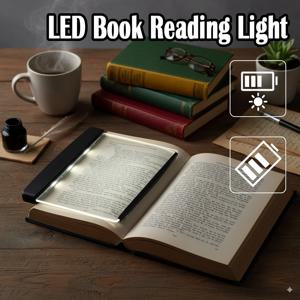 평면 야간 독서등 배터리 구동 조명 휴대용 책 읽기용 LED 패널 야간 LED 독서 침대 옆 패널