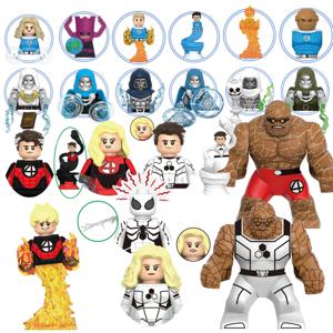 블라인드 박스 미니 블록 G0158 피규어 빅 고블린 스파이더맨 아이언맨 베놈 캡틴 호크 데드풀 아머 크리스마스 선물 장난감