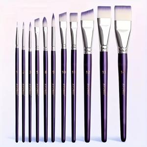 전문적인 페인팅 브러쉬 세트, 예술적 메이크업 및 디자인을 위한 넓고 섬세한 브러쉬, 얼굴 및 바디 아트 브러쉬