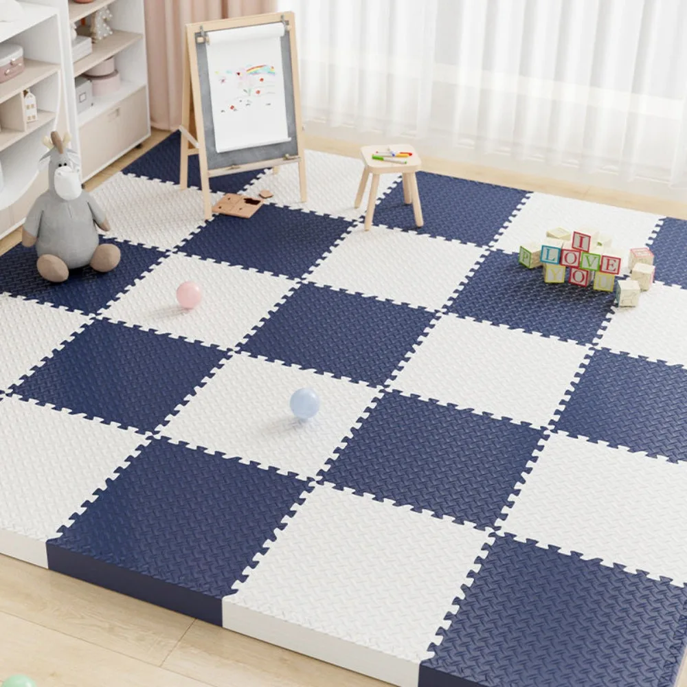 8피스 팩 2.5cm 두꺼운 아기 놀이 매트 미끄럼 방지 낙상 방지 재사용 가능한 어린이 러그 아이들의 독립적 사고 훈련에 도움