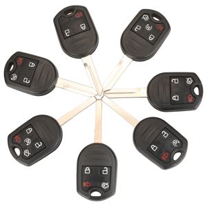 Jingyuqin 3/4/5 BTN 포드 에지 익스플로러 레인저 원정대 머스탱 탈출 토러스 마즈다 공물 용 원격 자동차 키 쉘 Fob 케이스