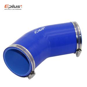 EPLUS 유니버설 실리콘 튜빙 호스 45도 커넥터 자동차 인터쿨러 터보 흡입 파이프 실리카 젤 커플러 블루 다양한 사이즈