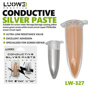 LUOWEI LW-327 나노 전도성 실버 페이스트 (휴대폰 스크린용) IT0 플렉시블 스크린 회로 수리 회로 복원 도구