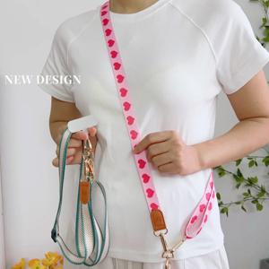 패션 맞춤형 트렌드 조절 가능한 와이드 로프 휴대폰 범용 랜야드 대각선 스트랩 롱 숄더 스트랩 크로스바디 로프