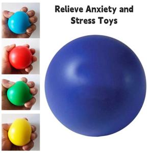 미니 스트레스 볼 스퀴즈 장난감 불안과 스트레스 해소 상호작용 손목 운동 스펀지 장난감 스포츠 볼