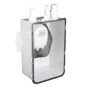 샤워 섬프 펌프 시스템, 보트 RV 빌지, 해양 멀티 포트 드레인 박스, 12V, 750GPH