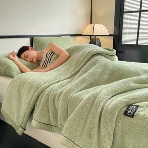 2025 슈미안 벨벳 두꺼운 따뜻한 담요 코랄 벨벳 담요, 밀크 벨벳 롱 벨벳 고급 담요