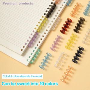 루스 리프 책에 대 한 20Pcs 바인더 버클 5 홀 바인딩 링 DIY 펀치 액세서리 편안한 홈 오피스 용품