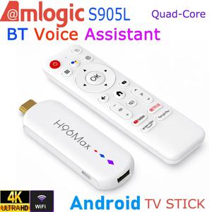 H96 Max M20 Amlogic S905L 쿼드 코어 안드로이드 TV 스틱 4K 비디오 WiFi BT 음성 어시스턴트 리모컨 미디어 플레이어 스마트 TV 박스