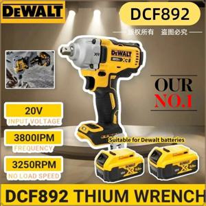DEWALT DCF892 무선 임팩트 드라이버 브러시리스 전기 812N.m 렌치 DEWALT 배터리용 고 토크 3단 속도 자동 수리