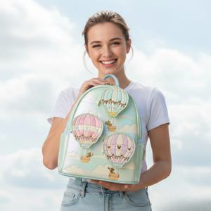 미키와 미니 마우스 스팽글 백팩 패셔너블하고 귀여운 가방 캐주얼 백팩 미니 백팩