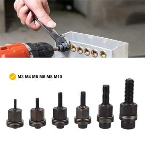 1개 수동 리벳 너트 공구, 너트 M3-M10 설치용 만드렐 헤드, 가구 조립용