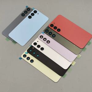 삼성 갤럭시 S23 S911B S23 플러스 S23+ S916B 배터리 커버 교체용 후면 유리 커버, 후면 도어 하우징 케이스 및 카메라 렌즈