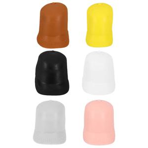 6Pcs 귀여운 미니 피크 캡 다육 식물 용 작은 모자 사진 소품 화분 인형 집 미니어처 바 거실 장식 공예