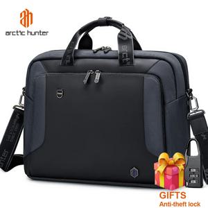 ARCTIC HUNTER 남성용 서류 가방 남성용 도난 방지 컴퓨터 가방 사무실 비즈니스 여행 노트북 메신저 가방 남자 핸드백