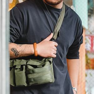 Maden 2023 멀티 포켓 기능 크로스 바디 백, 야외 산악 스타일 허리 가방, 사이드 숄더백, 소형, 일본, 신상