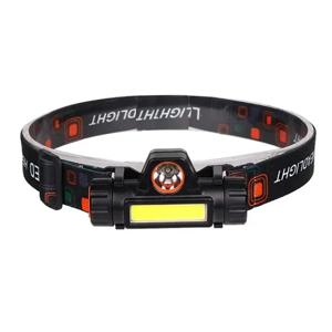 Q5 COB Led 전조등 강력한 내장 18650 배터리 야외 캠핑 낚시 헤드 라이트 무단 조광