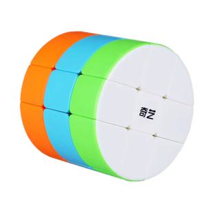 [ECube] QiYi 원통형 큐브, 스티커리스, 이상한 모양의 매직 큐브, 트위스트 매직 큐브, 학습 및 앰프, 교육용 퍼즐 장난감, 3x3x3