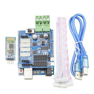 아두이노 UNO R3 쉴드 확장 보드 9-12V 4채널 모터 서보 포트 PS2 조이스틱 RC 메카넘 휠 로봇 암용