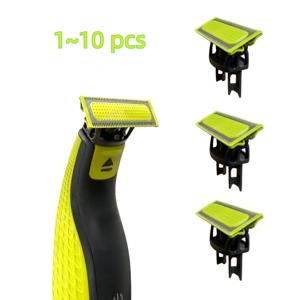 새로운 1-10 PCS 마찰 방지 면도기 블레이드 헤어 트리머 블레이드 헤드 면도기 블레이드 필립스 Norelco OneBlade 용 면도기 클리퍼
