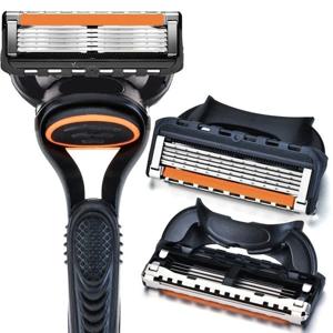 5중 면도날 수동 면도기 교체 가능한 면도날 피부 손상 없음 면도날 방수 면도기