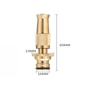 스프링클러 빠른 연결 스프레이 노즐 물총 브론즈 고압 직분사 가정용 호스 정원용 조절 가능