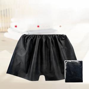 일회용 두꺼운 남성용 마사지 속옷 통기성 플랫 앵글 팬츠 목욕 뷰티 살롱 사우나 단기 사용