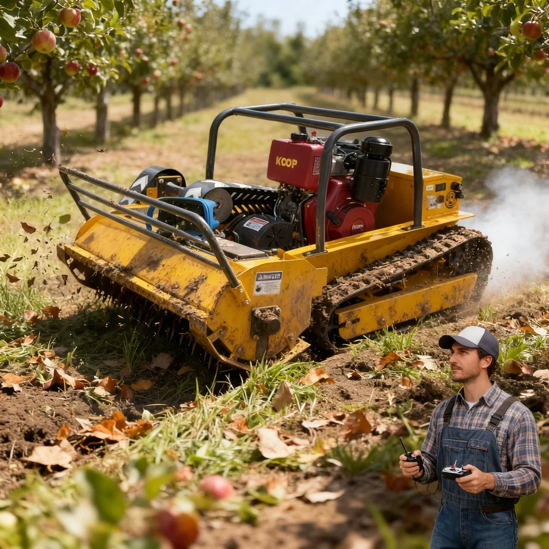 맞춤형 CE EPA 인증 원격 제어 잔디 절단 분쇄 로봇 플레일 잔디깎이 자주식 과수원 농장 잔디용