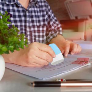 스카이-도난방지 보안 스탬프 개인정보보호 롤러 스탬프 배송 라벨용 주소 은폐 스탬프