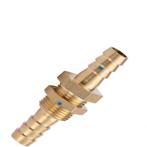 호스 바브 벌크 헤드 황동 바브 튜브 파이프 피팅 커플러 커넥터 어댑터