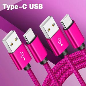 USB A to C타입 충전 케이블 나일론 데이터 케이블 고속 충전기 (화웨이, 삼성, 안드로이드 폰용) C타입 충전 폰 액세서리