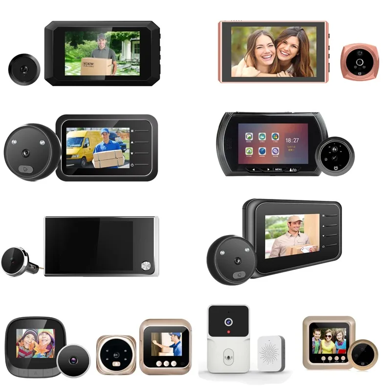 180 °   PIR 동작 감지 및 양방향 대화 기능을 갖춘 WiFi 비디오 초인종 카메라, 스마트 야외 보안 도어 벨