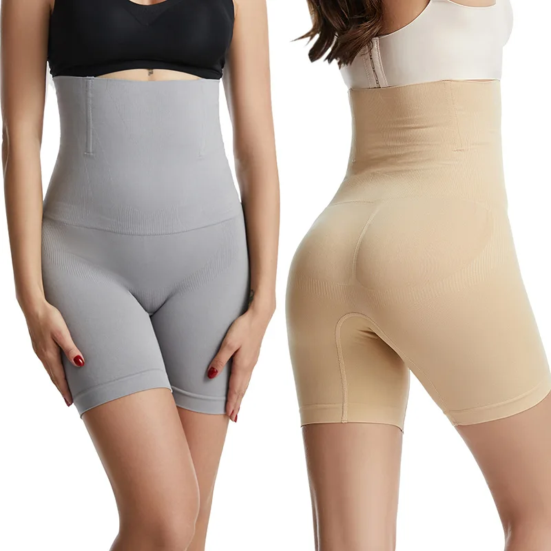 높은 허리 트레이너 팬티 여성을위한 Shapewear Tummy Control 엉덩이 엉덩이 기중 장치 반바지 슬리밍 칼집 숙녀 중반 허벅지 바디 셰이퍼