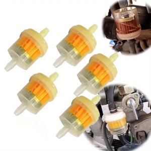 10pcs 전문 오토바이 오일 필터 인라인 가스 연료 필터 필터 도구 스쿠터 모페드 스쿠터 먼지 자전거 ATV