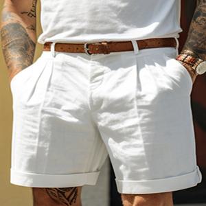 남성 여름 크롭 팬츠, 패셔너블하고 심플한 아웃도어 반바지, 남성 아웃도어 캐주얼 스트레이트 레그 크롭 팬츠, 트렌디한 남성용