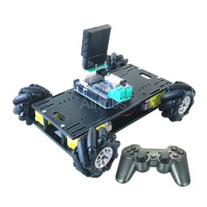 아두이노 PS2 컨트롤 4WD 미니 옴니 메카넘 휠 로봇카 더블 아크릴 섀시 TT 모터 DIY 스타터 키트