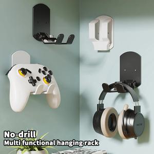 유니버설 헤드폰 스탠드 접착식 플라스틱 벽걸이형 헤드셋 거치대 게임용 이어폰 브래킷