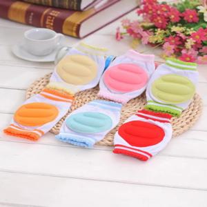 여아 및 남아용 면 아기 무릎 보호대 1-3세 미끄럼 방지 유아 무릎 보호대 기어다니기용