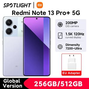 글로벌 버전 샤오미 레드미 노트 13 프로 플러스 5G 스마트폰 NFC 120W 하이퍼차지 미디어텍 디멘시티 7200-울트라 200MP OIS 카메라