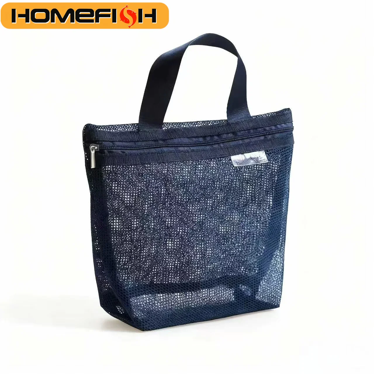 홈피쉬 메쉬 메이크업 세면도구 보관 가방 핸드백 휴대용 여행용 세면도구 샤워 도구 정리함 걸이형 파우치