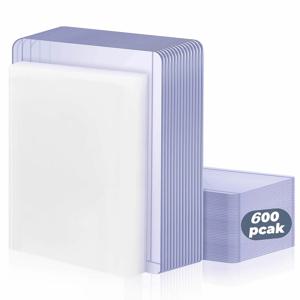 600개 하드 카드 슬리브 및 보호 필름이 부착된 소프트 카드 홀더, 포켓몬 축구 게임 카드용 투명 트레이딩 프로텍터