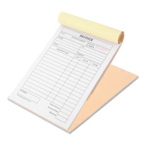 2Pcs 송장 책 수공예품 사진작가를 위한 소기업 주문 영수증 패드 레스토랑 꽃집 비즈니스 영수증 기록