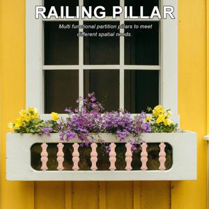 10Pcs 나무 난간 기둥 63Mm 손으로 조각한 미완성 장식용 스핀들 홈 장식 계단 인테리어 가구 수리용